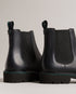 WRIGHTS-Boots-Elevate your footwear game with our timeless WRIGHTS boots, a perfect fusion of classic style and contemporary flair. Crafted from top grain leather, their round toe design offers a versatile and comfortable fit, while the elasticated ankle panel ensures a snug fit. Chelsea boots Top grain leather Round toe Chunky sole Elasticated ankle panel Heel pull tab- Ted Baker Romania